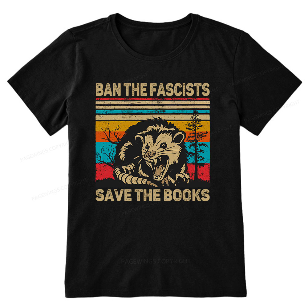 Pagewings Ban The Fascists  Save The Books Unisex Classic T-shirt