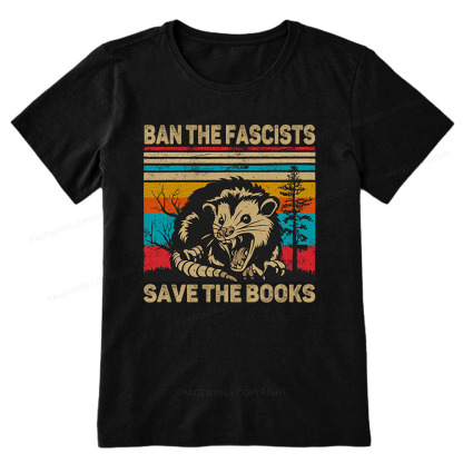 Pagewings Ban The Fascists  Save The Books Unisex Classic T-shirt