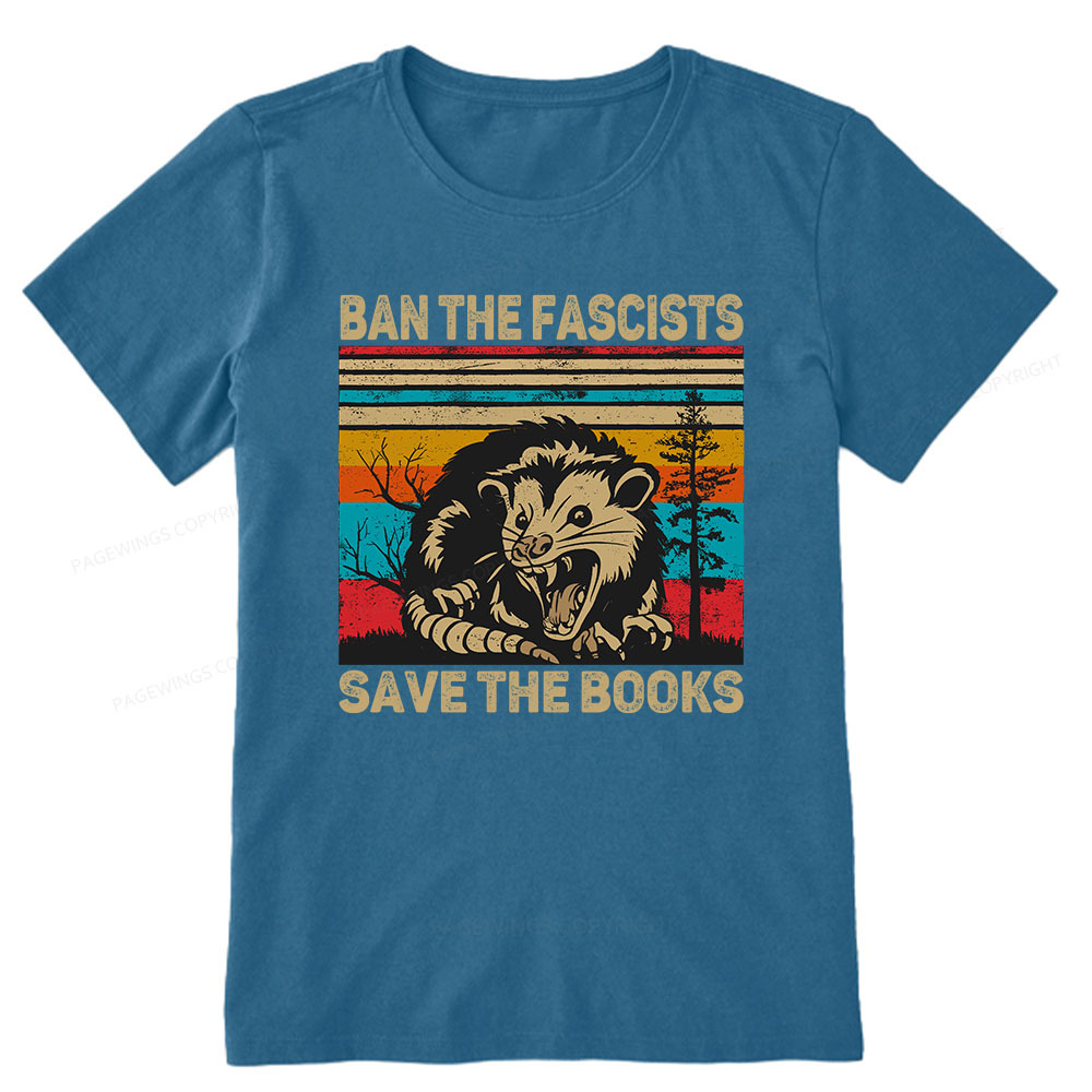 Pagewings Ban The Fascists  Save The Books Unisex Classic T-shirt