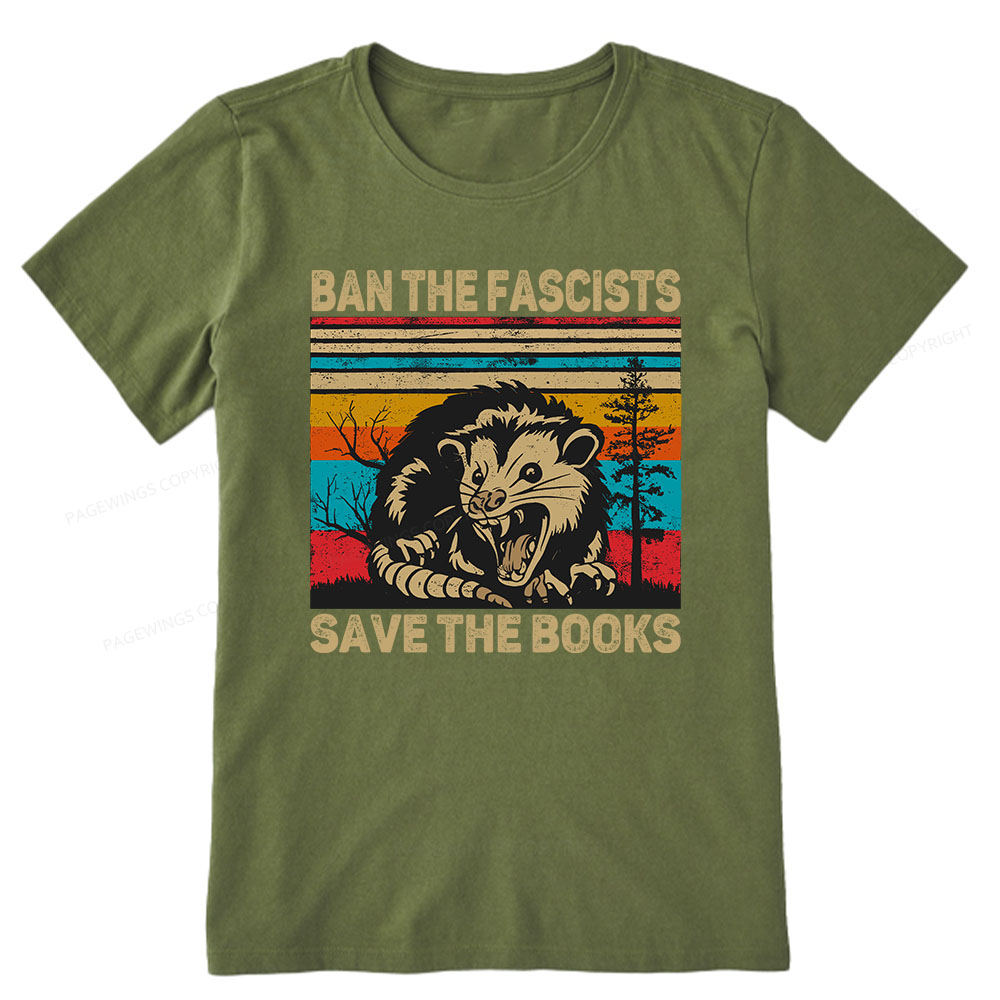 Pagewings Ban The Fascists  Save The Books Unisex Classic T-shirt