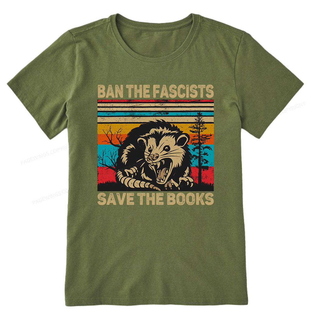 Pagewings Ban The Fascists  Save The Books Unisex Classic T-shirt