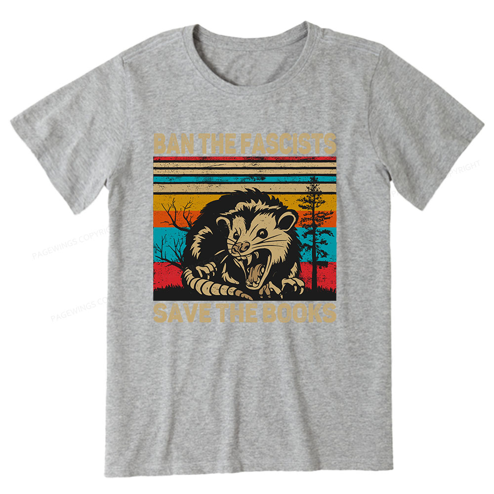 Pagewings Ban The Fascists  Save The Books Unisex Classic T-shirt