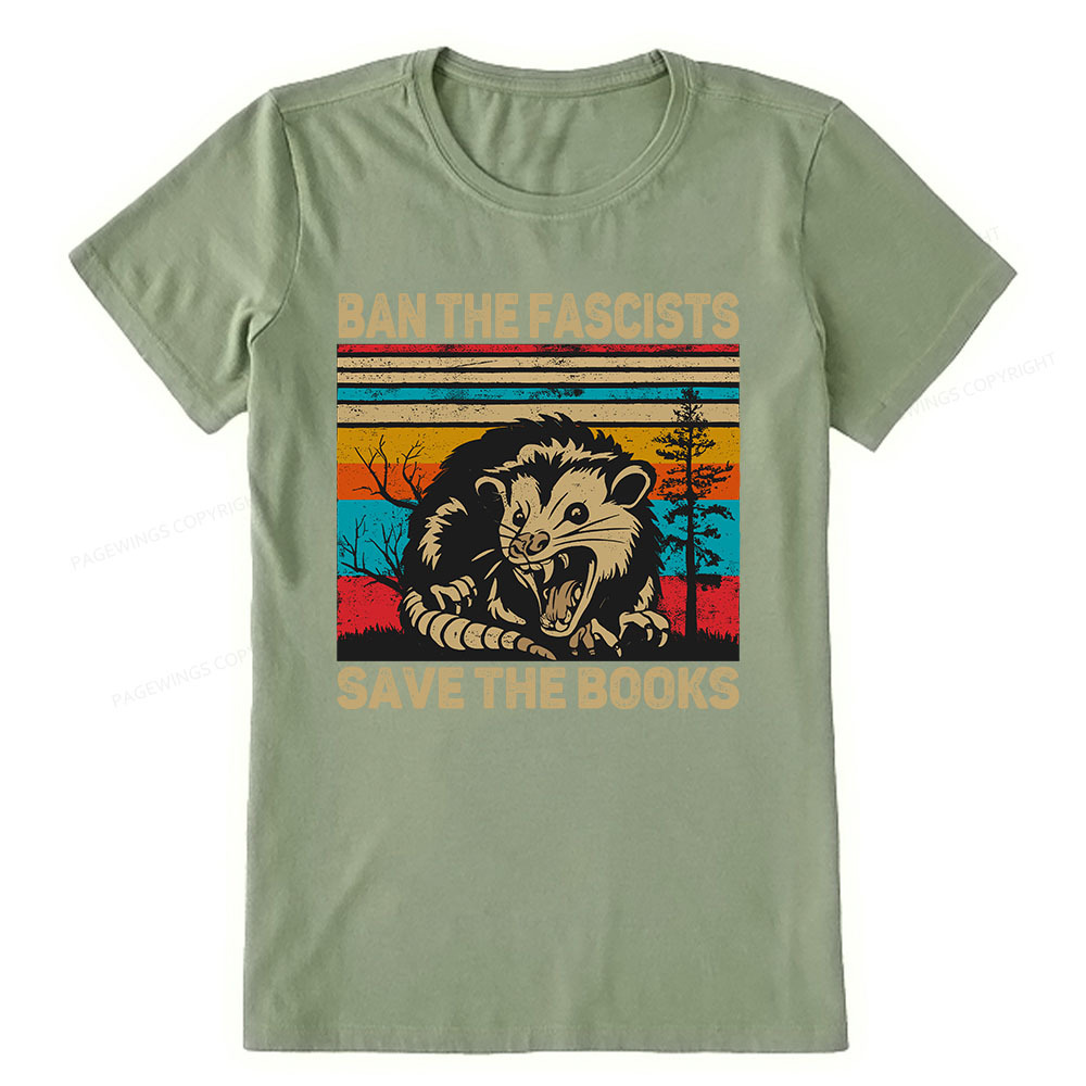 Pagewings Ban The Fascists  Save The Books Unisex Classic T-shirt