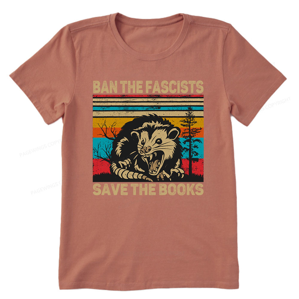 Pagewings Ban The Fascists  Save The Books Unisex Classic T-shirt