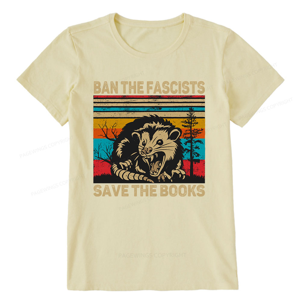 Pagewings Ban The Fascists  Save The Books Unisex Classic T-shirt