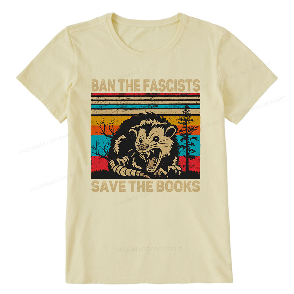 Pagewings Ban The Fascists  Save The Books Unisex Classic T-shirt