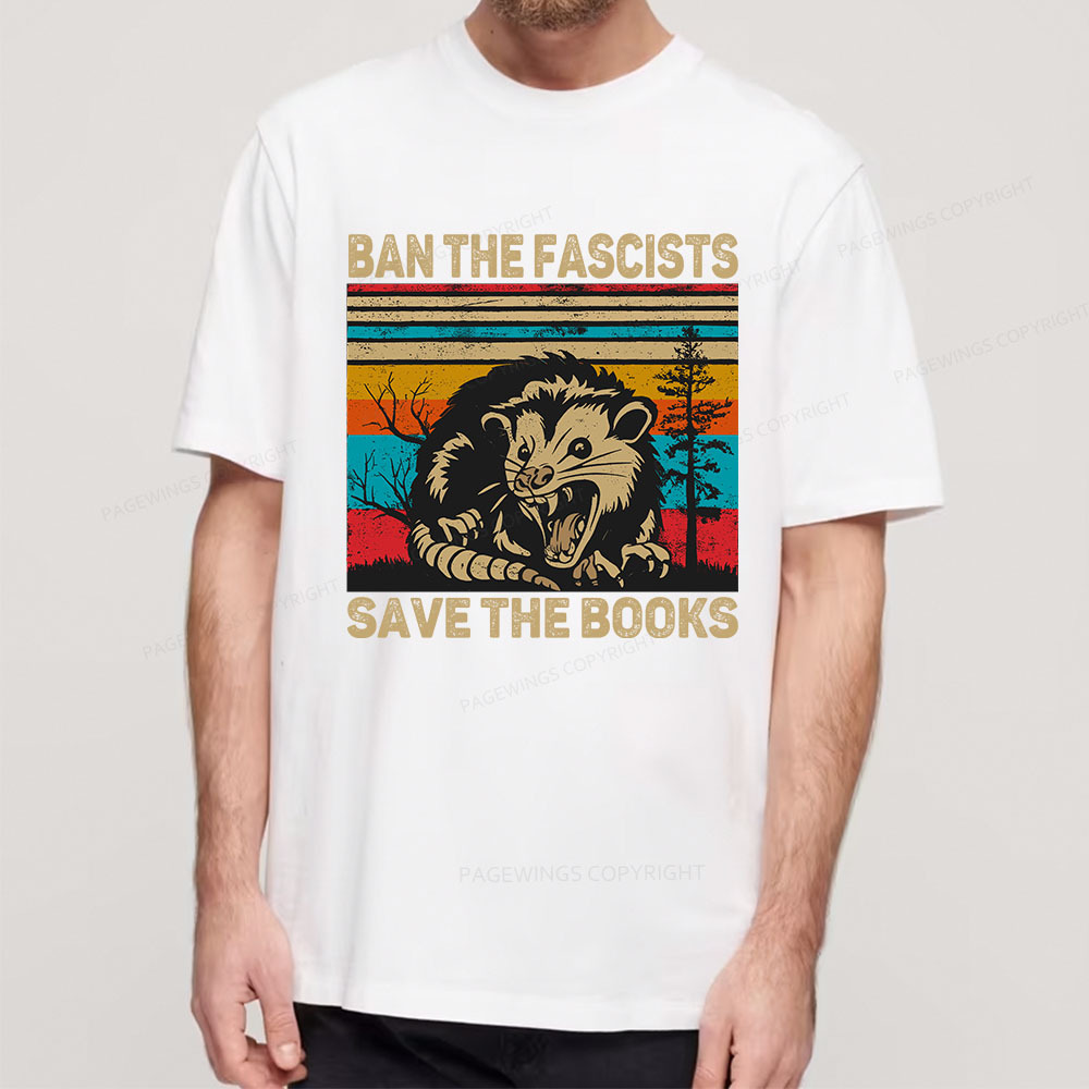 Pagewings Ban The Fascists  Save The Books Unisex Classic T-shirt