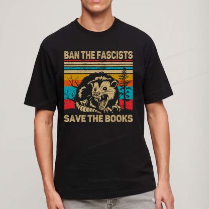 Pagewings Ban The Fascists  Save The Books Unisex Classic T-shirt