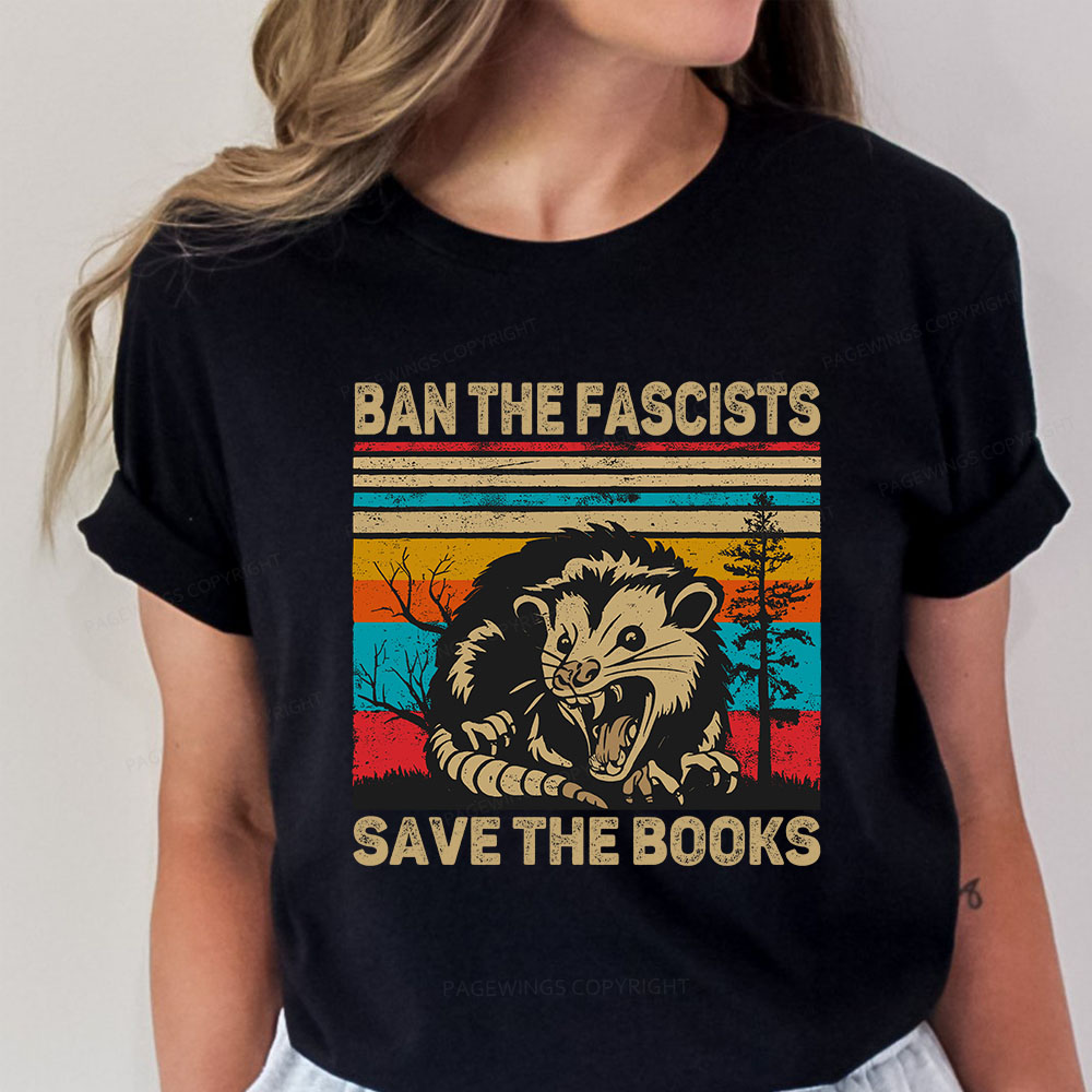 Pagewings Ban The Fascists  Save The Books Unisex Classic T-shirt