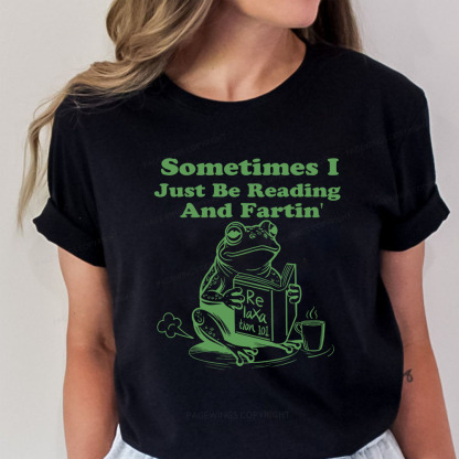 Pagewings Sometimes I Just Be Reading and Fartin Unisex Classic T-shirt