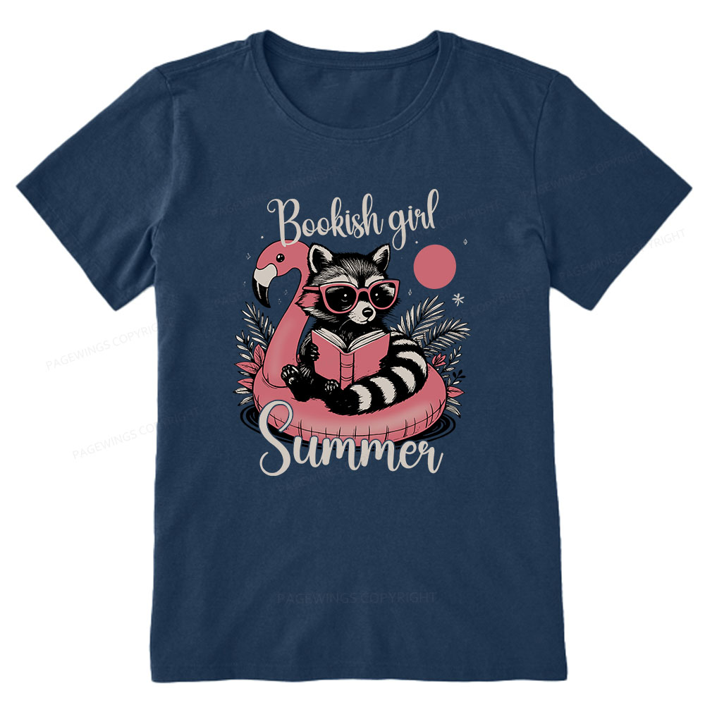 Pagewings Feral Bookish Girl Summer Unisex Classic T-shirt
