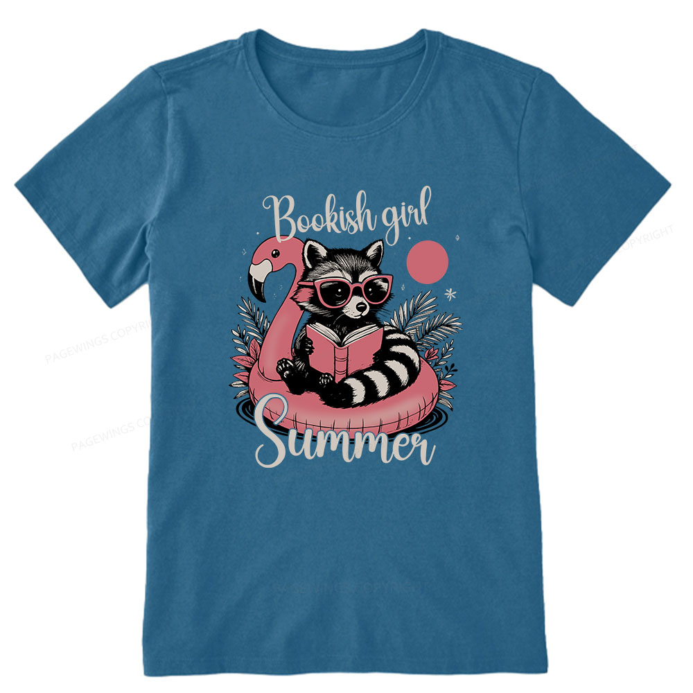 Pagewings Feral Bookish Girl Summer Unisex Classic T-shirt