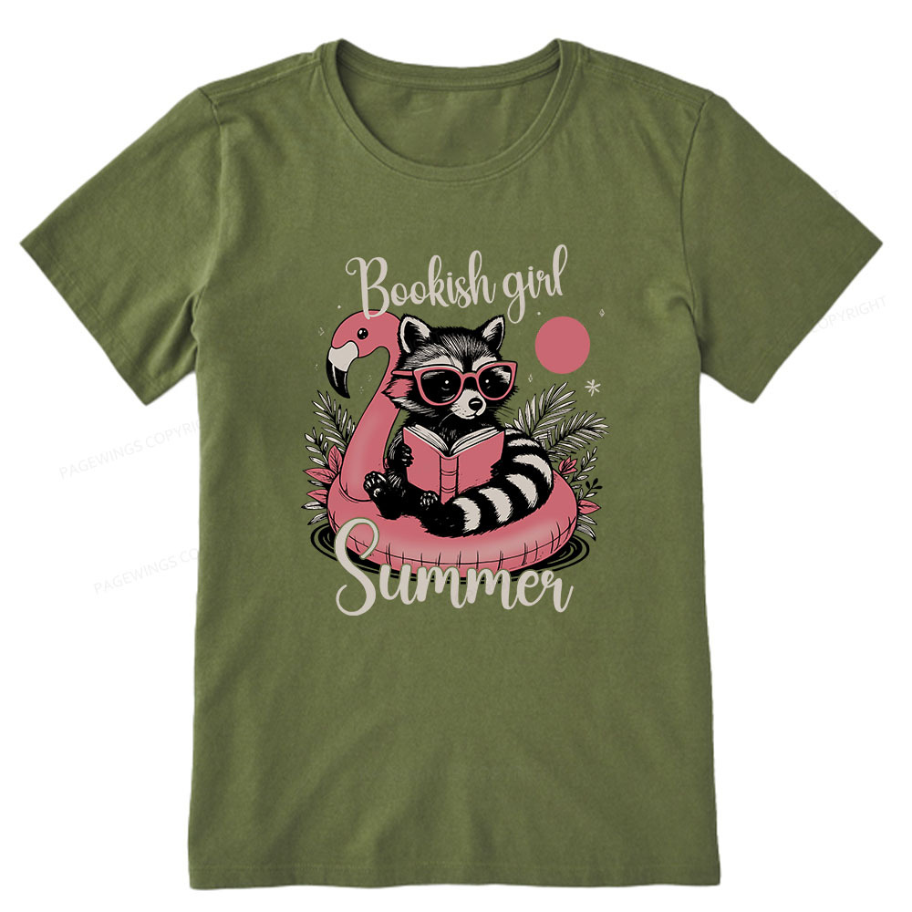 Pagewings Feral Bookish Girl Summer Unisex Classic T-shirt