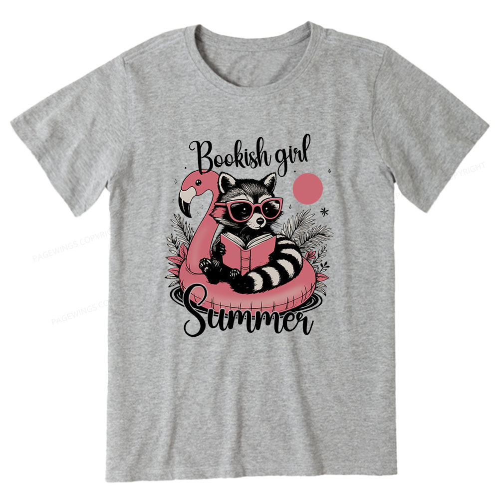 Pagewings Feral Bookish Girl Summer Unisex Classic T-shirt