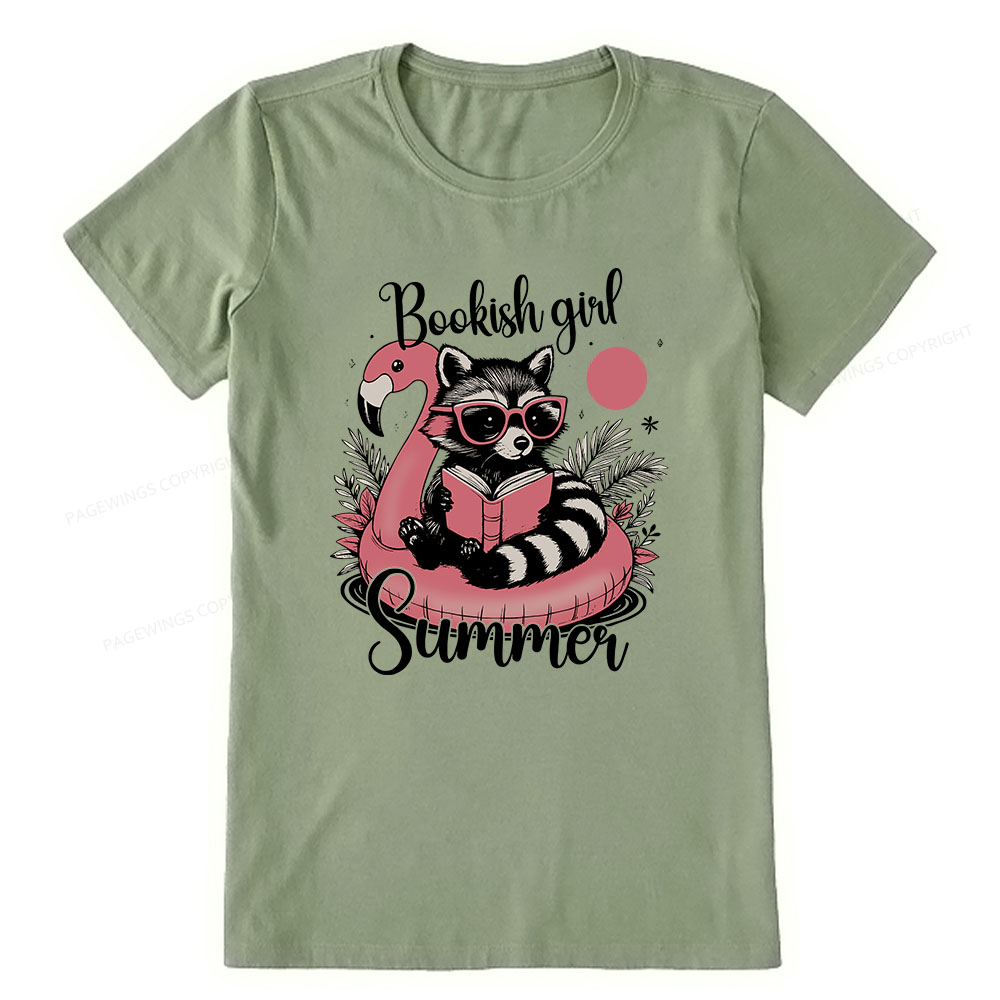 Pagewings Feral Bookish Girl Summer Unisex Classic T-shirt