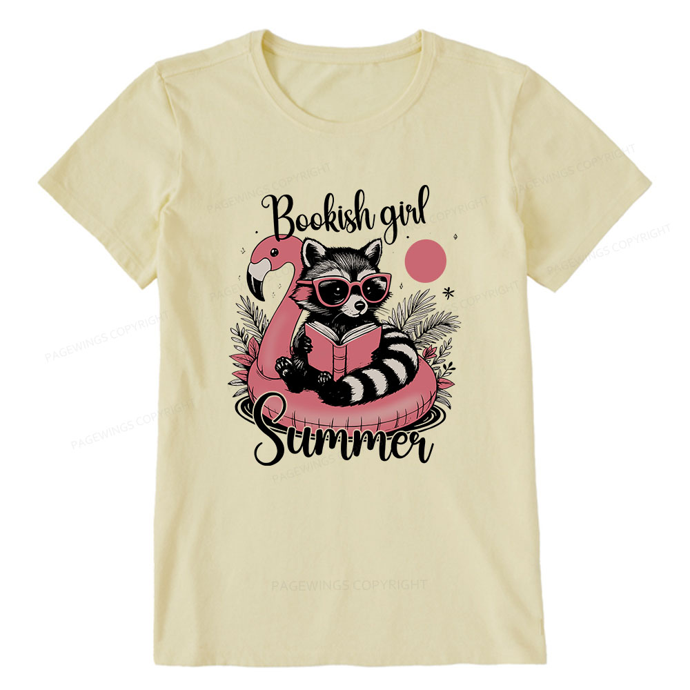 Pagewings Feral Bookish Girl Summer Unisex Classic T-shirt