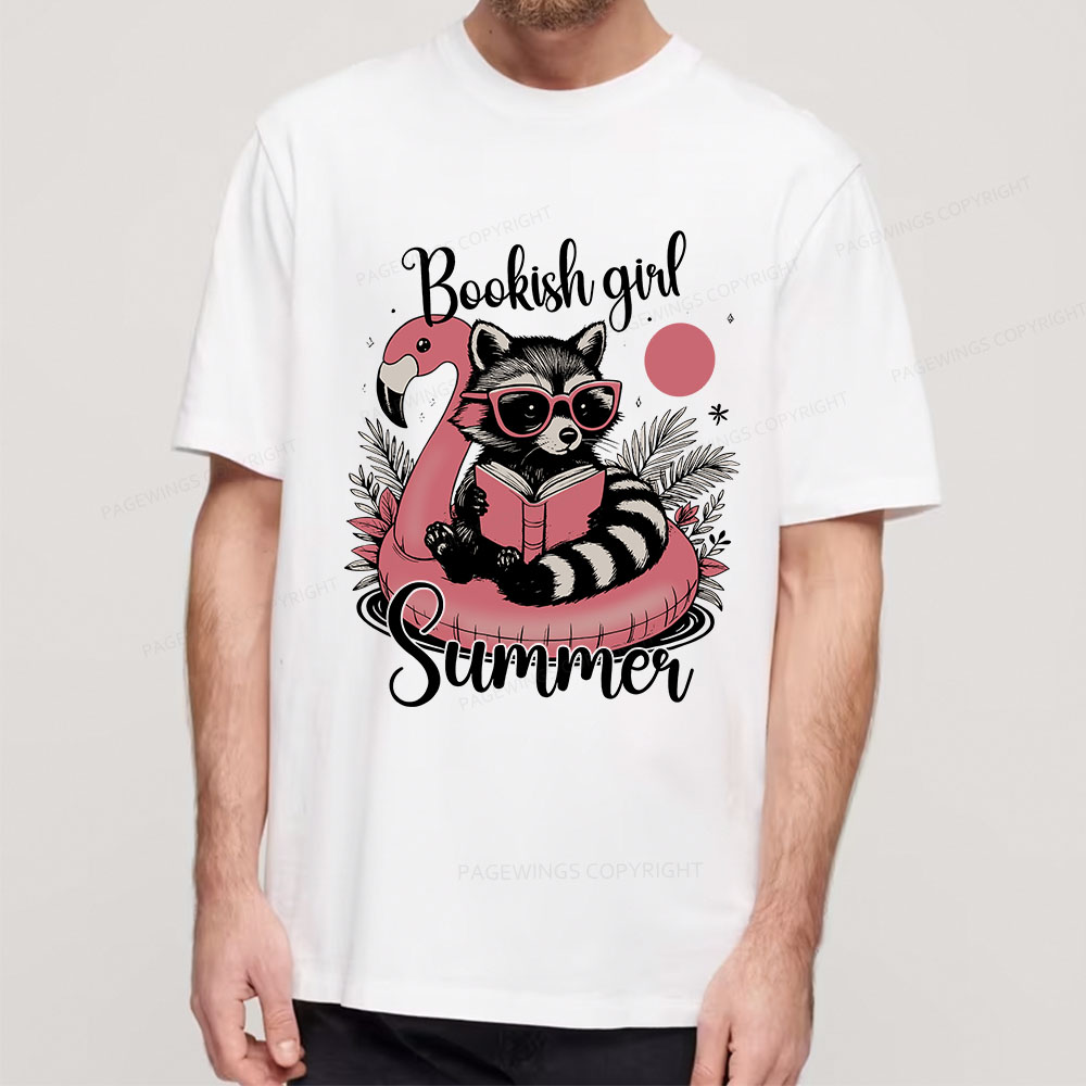 Pagewings Feral Bookish Girl Summer Unisex Classic T-shirt