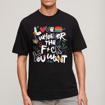 Pagewings Love Whoever The F*ck You Want Unisex Classic T-shirt