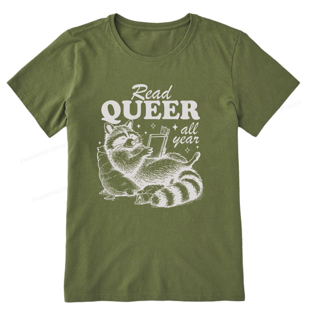 Pagewings Read Queer All Year Unisex Classic T-shirt