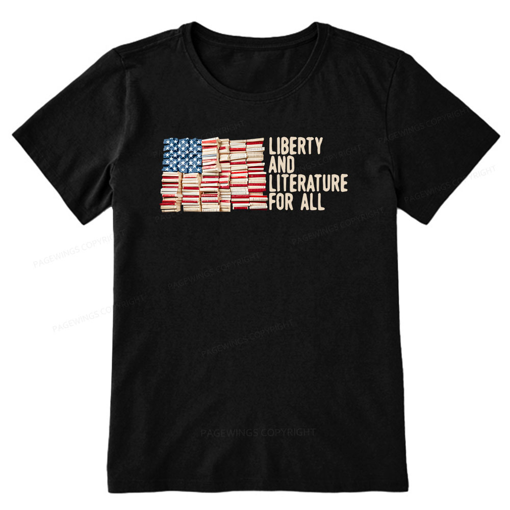 Pagewings Liberty And Literature For All Unisex Classic T-shirt