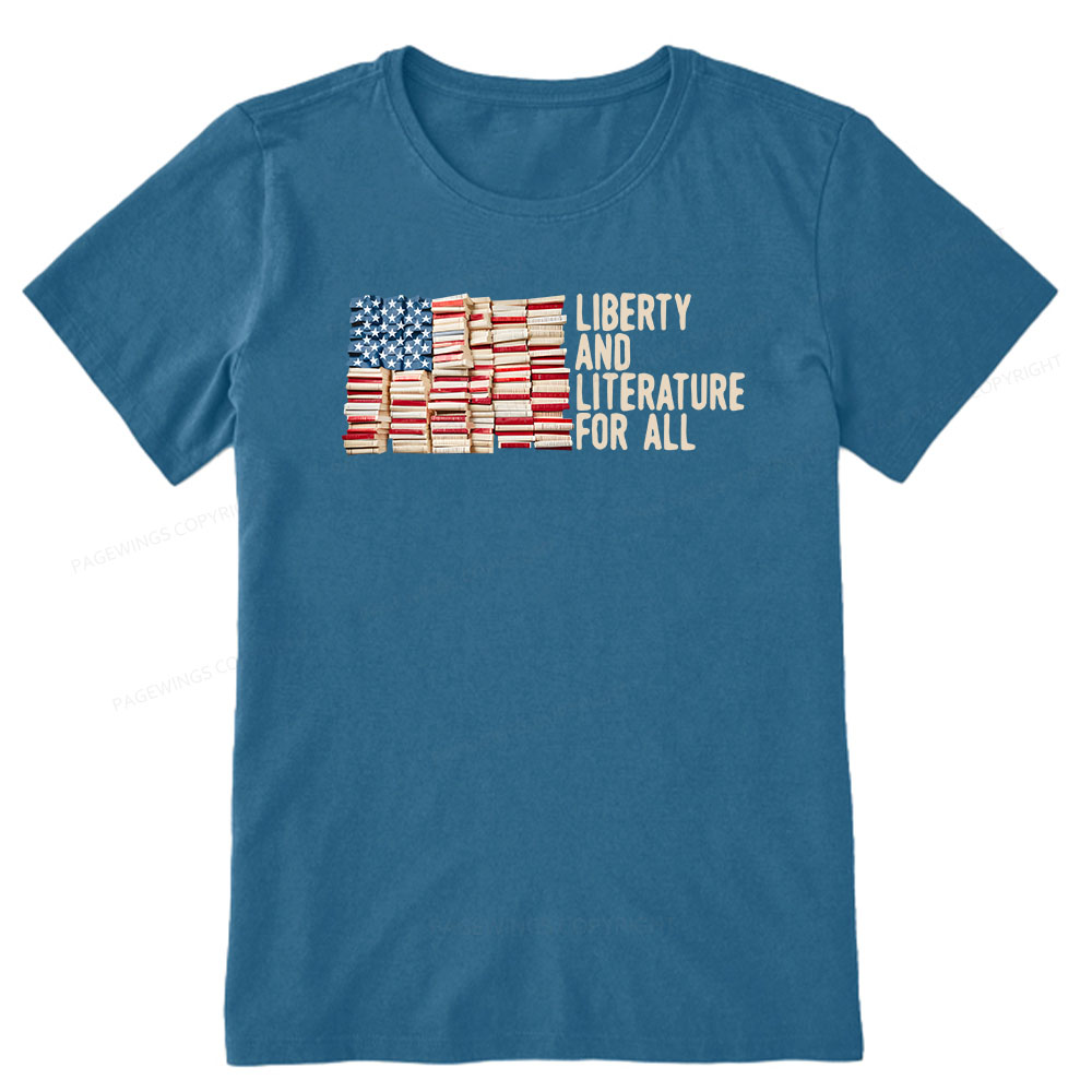Pagewings Liberty And Literature For All Unisex Classic T-shirt