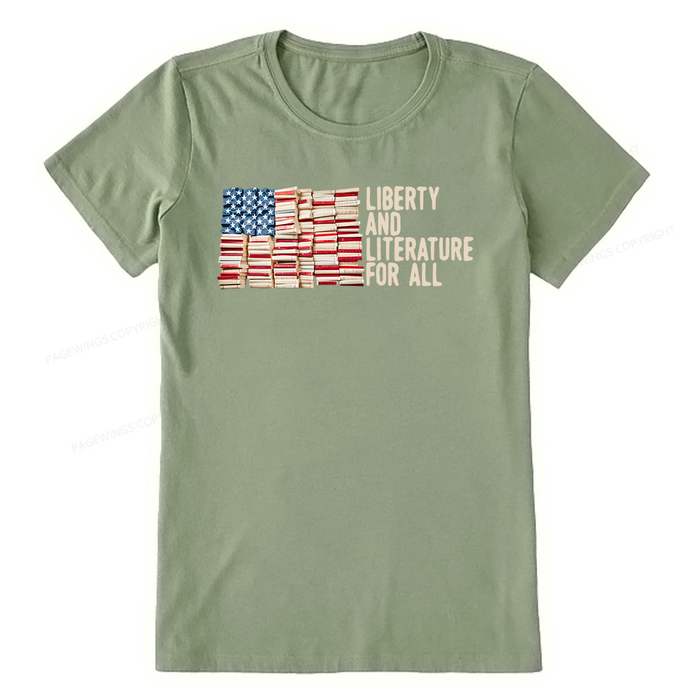 Pagewings Liberty And Literature For All Unisex Classic T-shirt