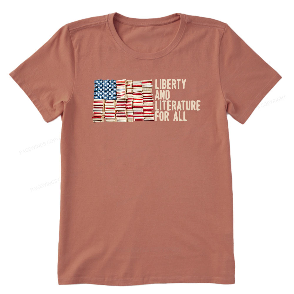 Pagewings Liberty And Literature For All Unisex Classic T-shirt
