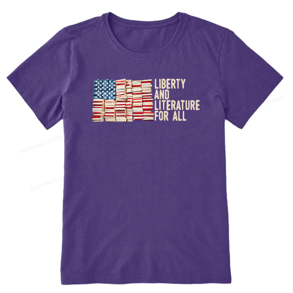 Pagewings Liberty And Literature For All Unisex Classic T-shirt