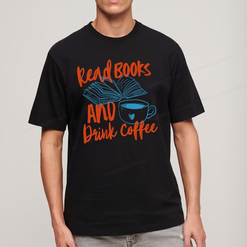 Pagewings Read Books And Drink Coffee Bookish Unisex Classic T-shirt