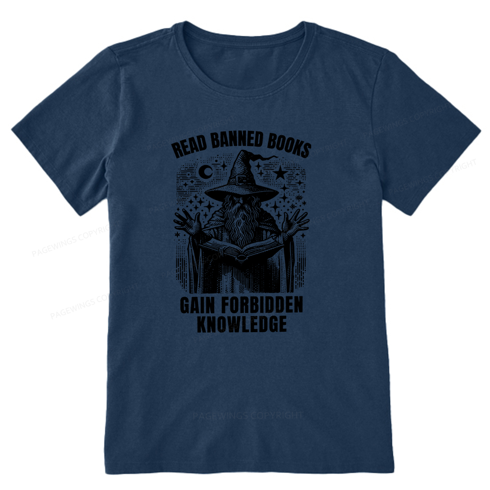 Pagewings Read Banned Books Gain Forbidden Knowledge Unisex Classic T-shirt