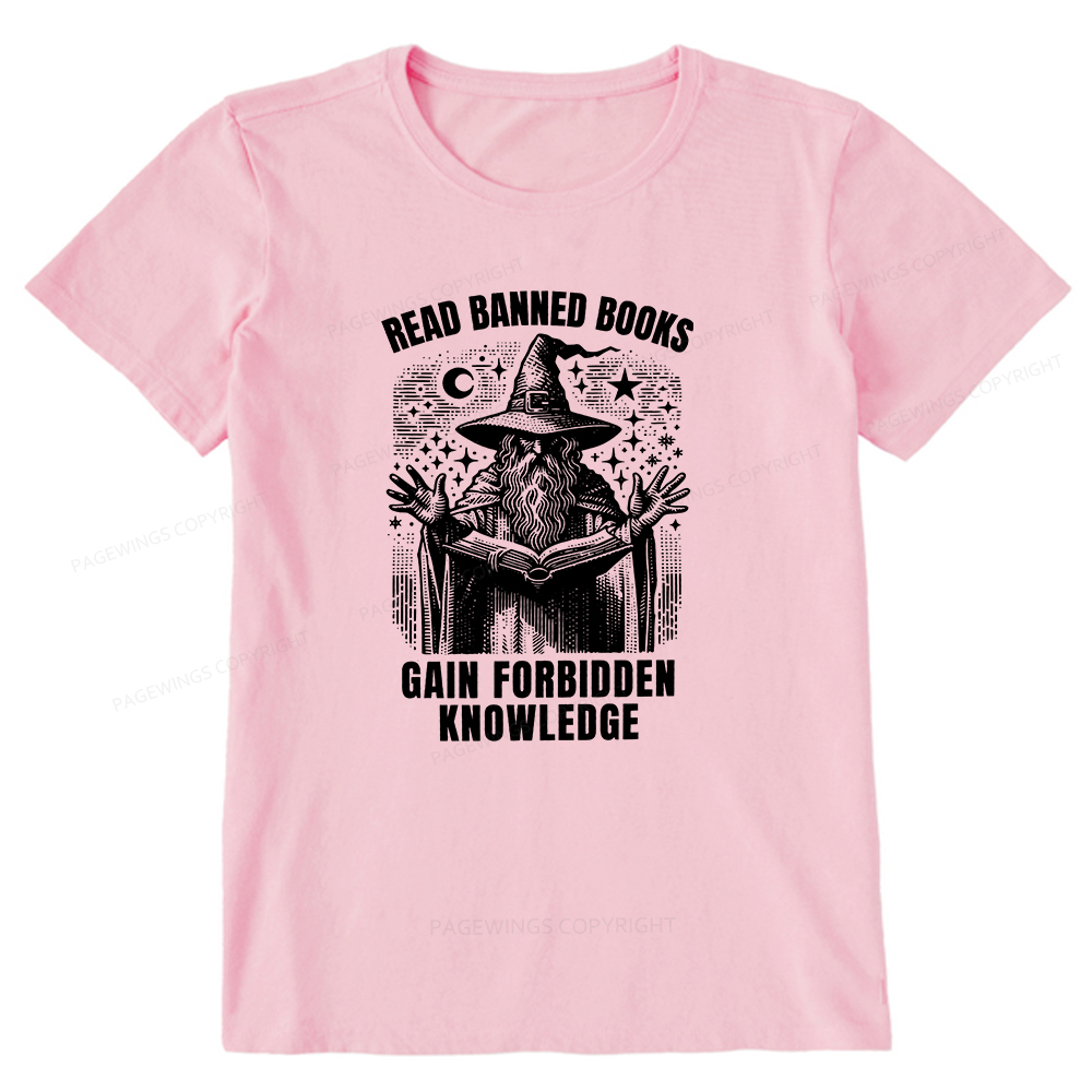 Pagewings Read Banned Books Gain Forbidden Knowledge Unisex Classic T-shirt