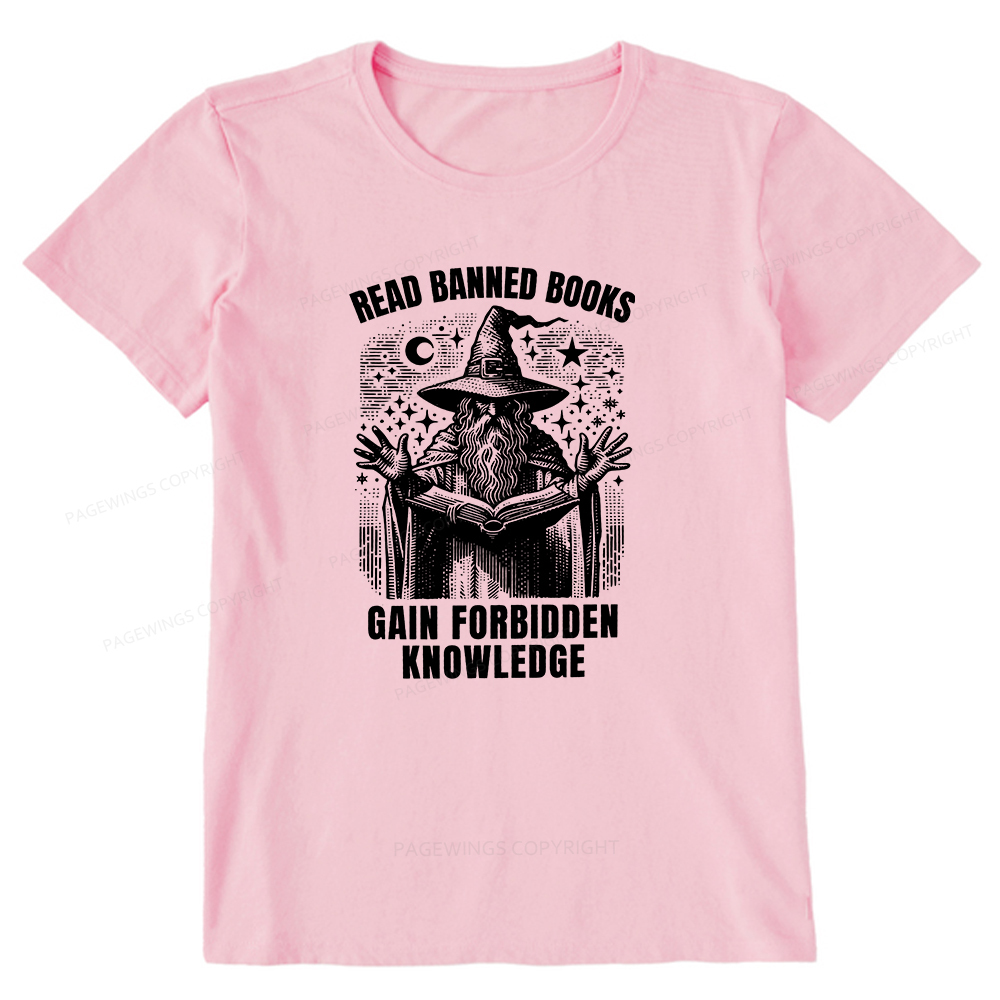 Pagewings Read Banned Books Gain Forbidden Knowledge Unisex Classic T-shirt
