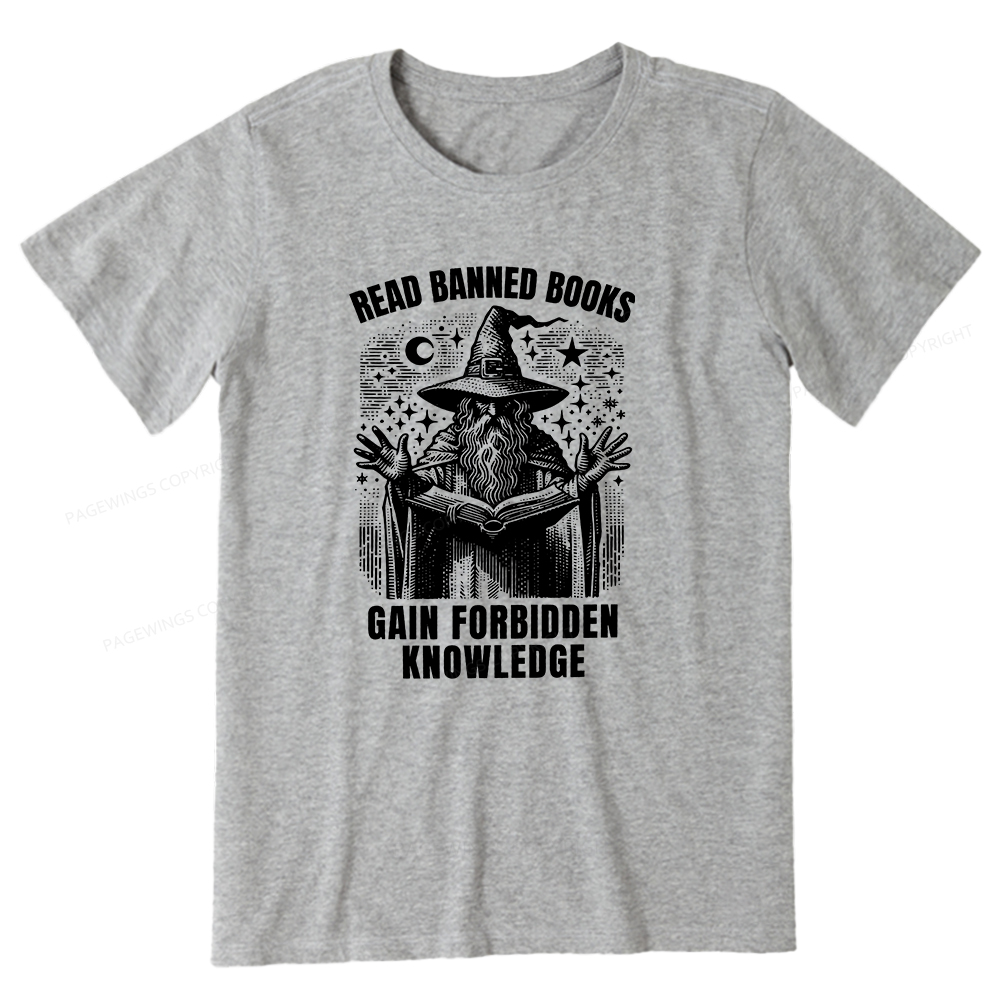 Pagewings Read Banned Books Gain Forbidden Knowledge Unisex Classic T-shirt