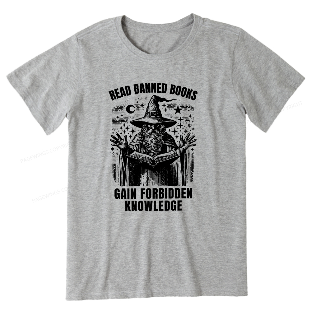 Pagewings Read Banned Books Gain Forbidden Knowledge Unisex Classic T-shirt