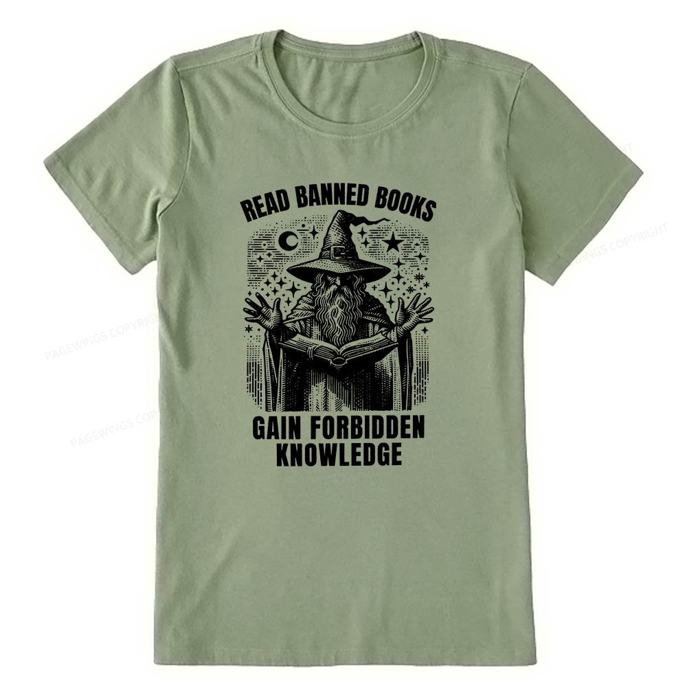 Pagewings Read Banned Books Gain Forbidden Knowledge Unisex Classic T-shirt