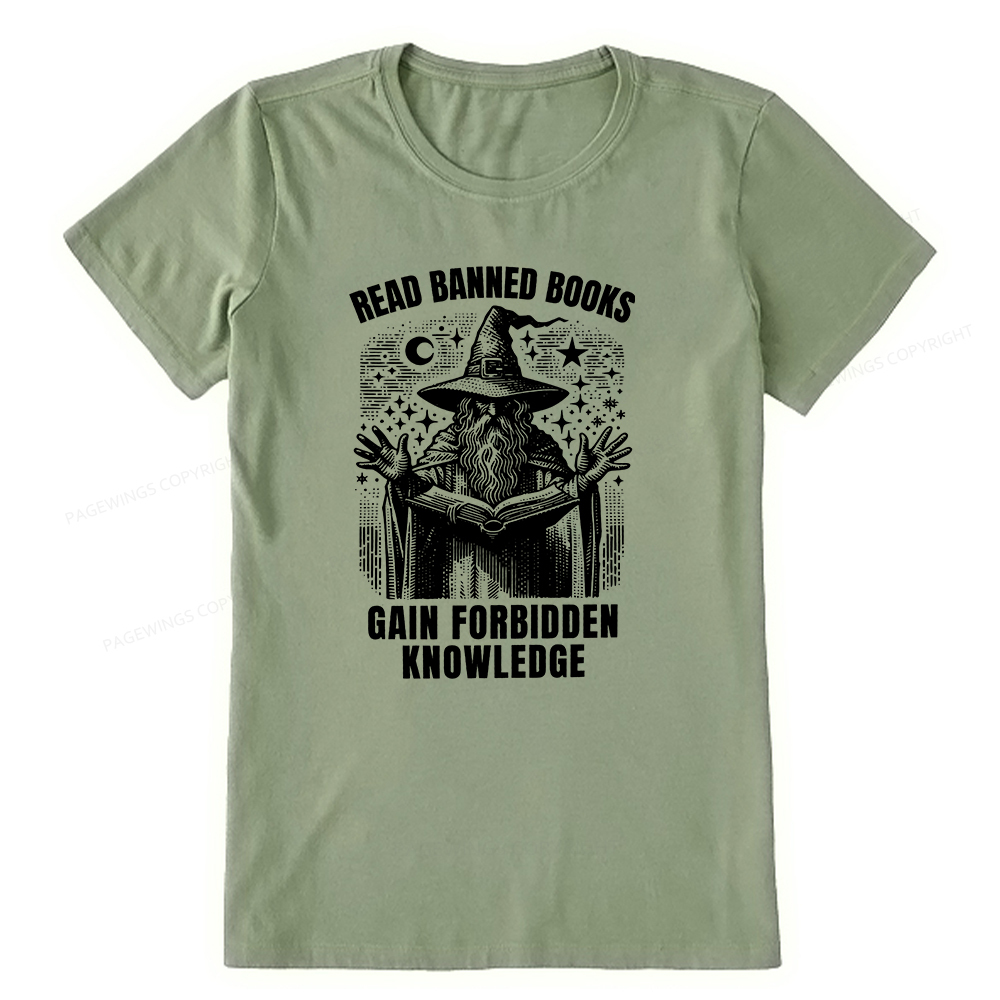 Pagewings Read Banned Books Gain Forbidden Knowledge Unisex Classic T-shirt