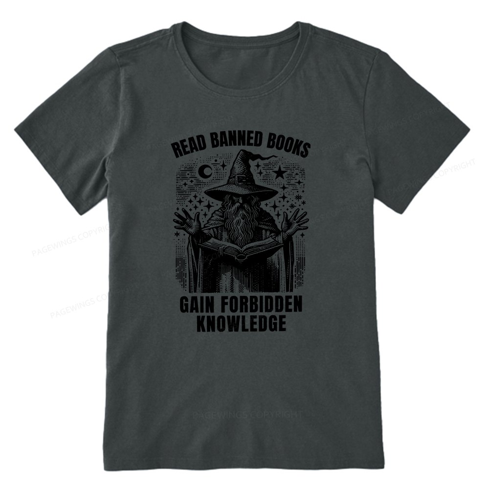 Pagewings Read Banned Books Gain Forbidden Knowledge Unisex Classic T-shirt