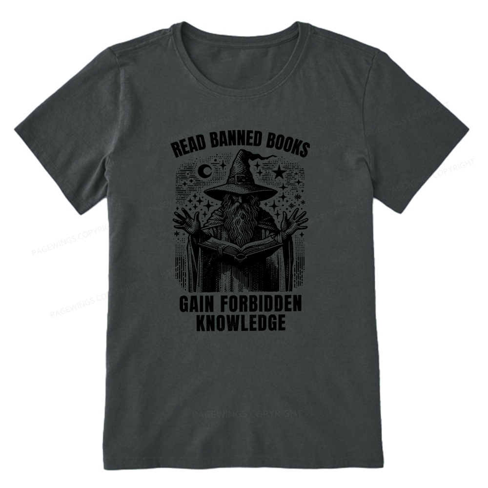 Pagewings Read Banned Books Gain Forbidden Knowledge Unisex Classic T-shirt