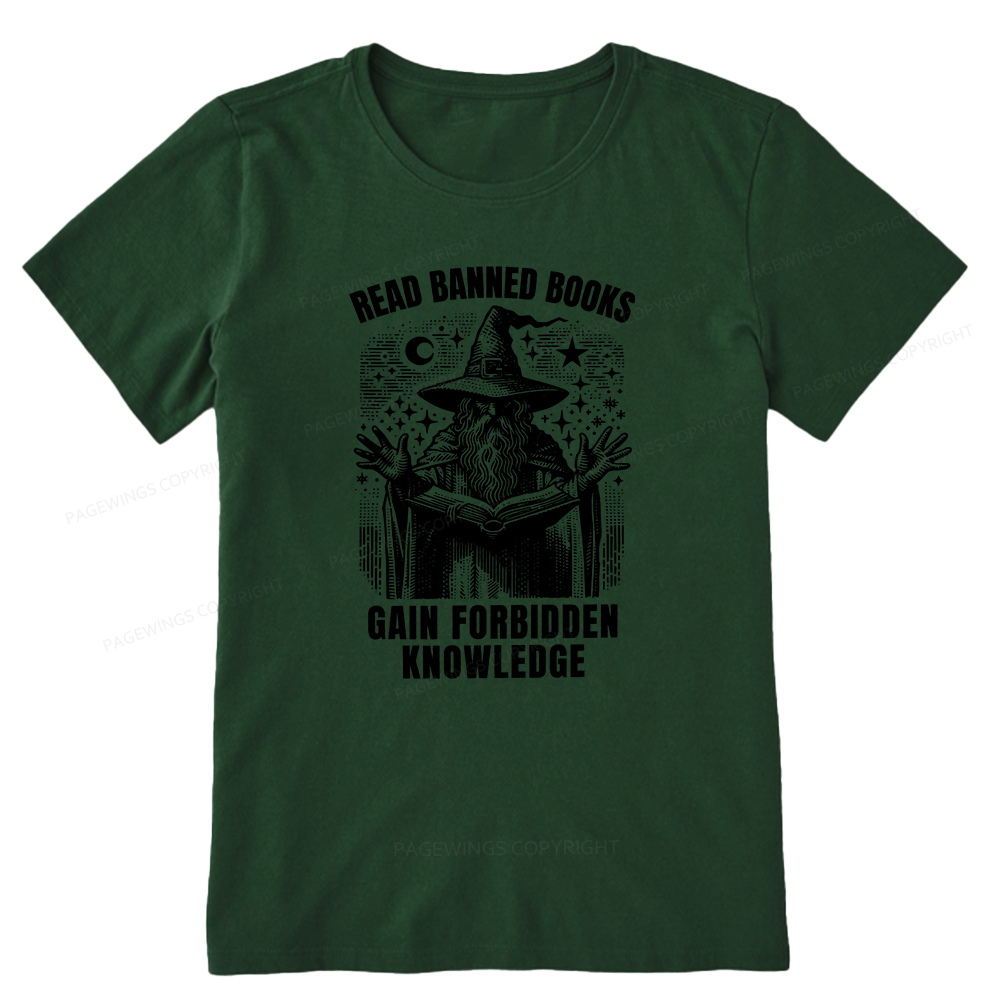 Pagewings Read Banned Books Gain Forbidden Knowledge Unisex Classic T-shirt