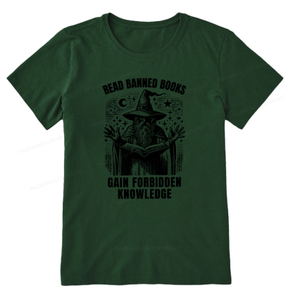 Pagewings Read Banned Books Gain Forbidden Knowledge Unisex Classic T-shirt