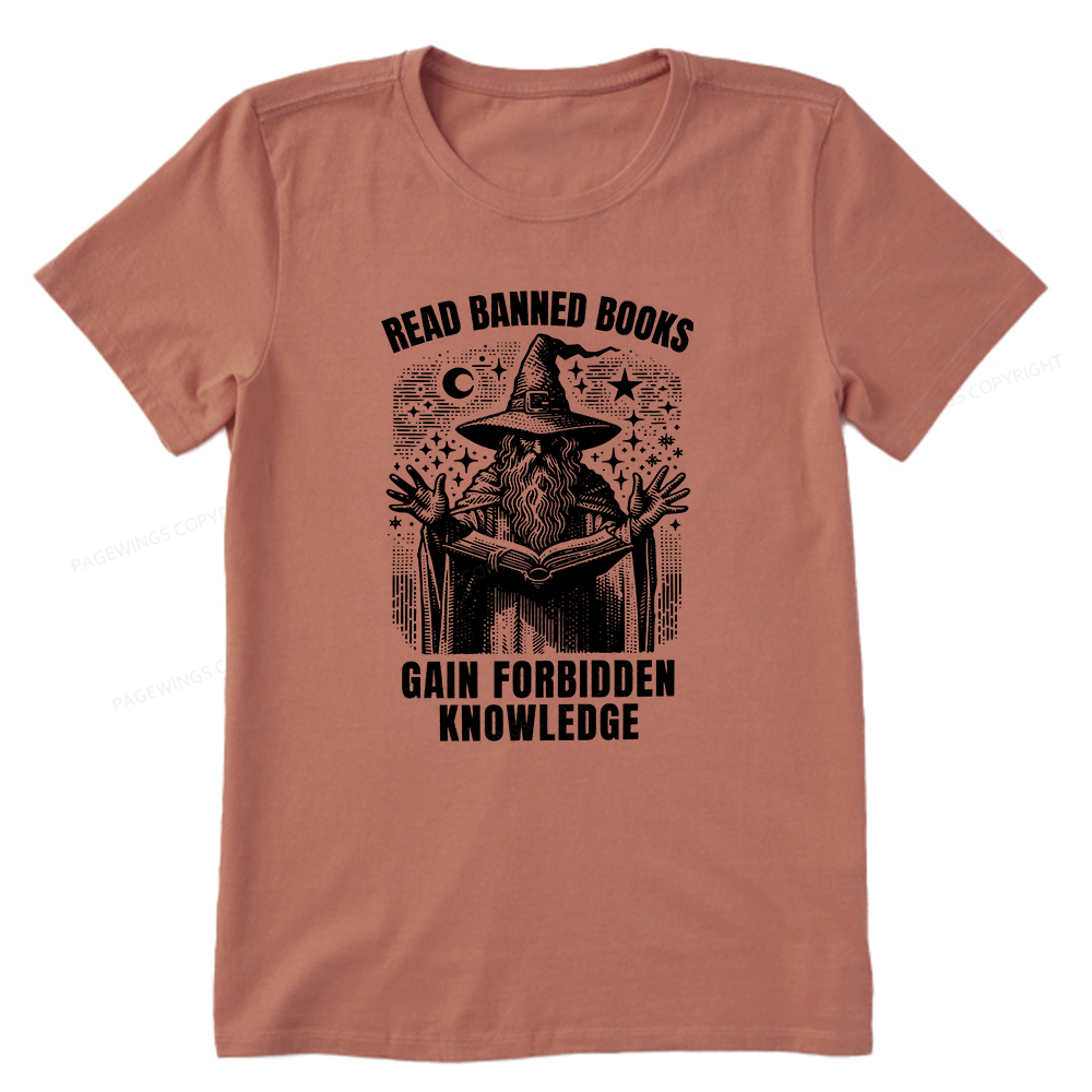 Pagewings Read Banned Books Gain Forbidden Knowledge Unisex Classic T-shirt