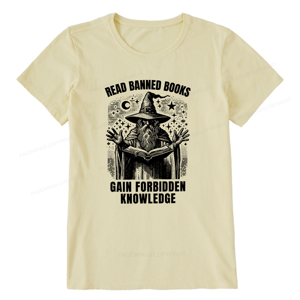 Pagewings Read Banned Books Gain Forbidden Knowledge Unisex Classic T-shirt