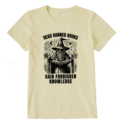 Pagewings Read Banned Books Gain Forbidden Knowledge Unisex Classic T-shirt
