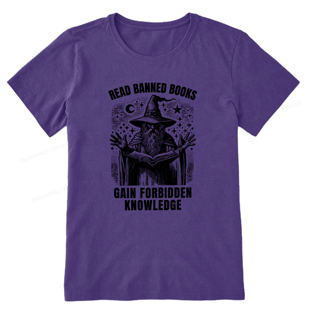 Pagewings Read Banned Books Gain Forbidden Knowledge Unisex Classic T-shirt