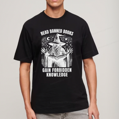 Pagewings Read Banned Books Gain Forbidden Knowledge Unisex Classic T-shirt
