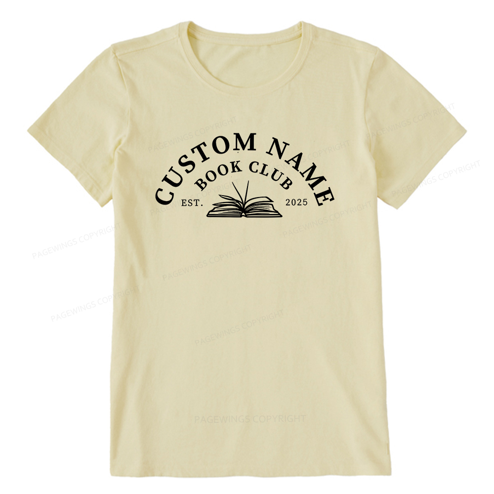 Pagewings Personalized Custom Book Club Unisex Classic T-shirt