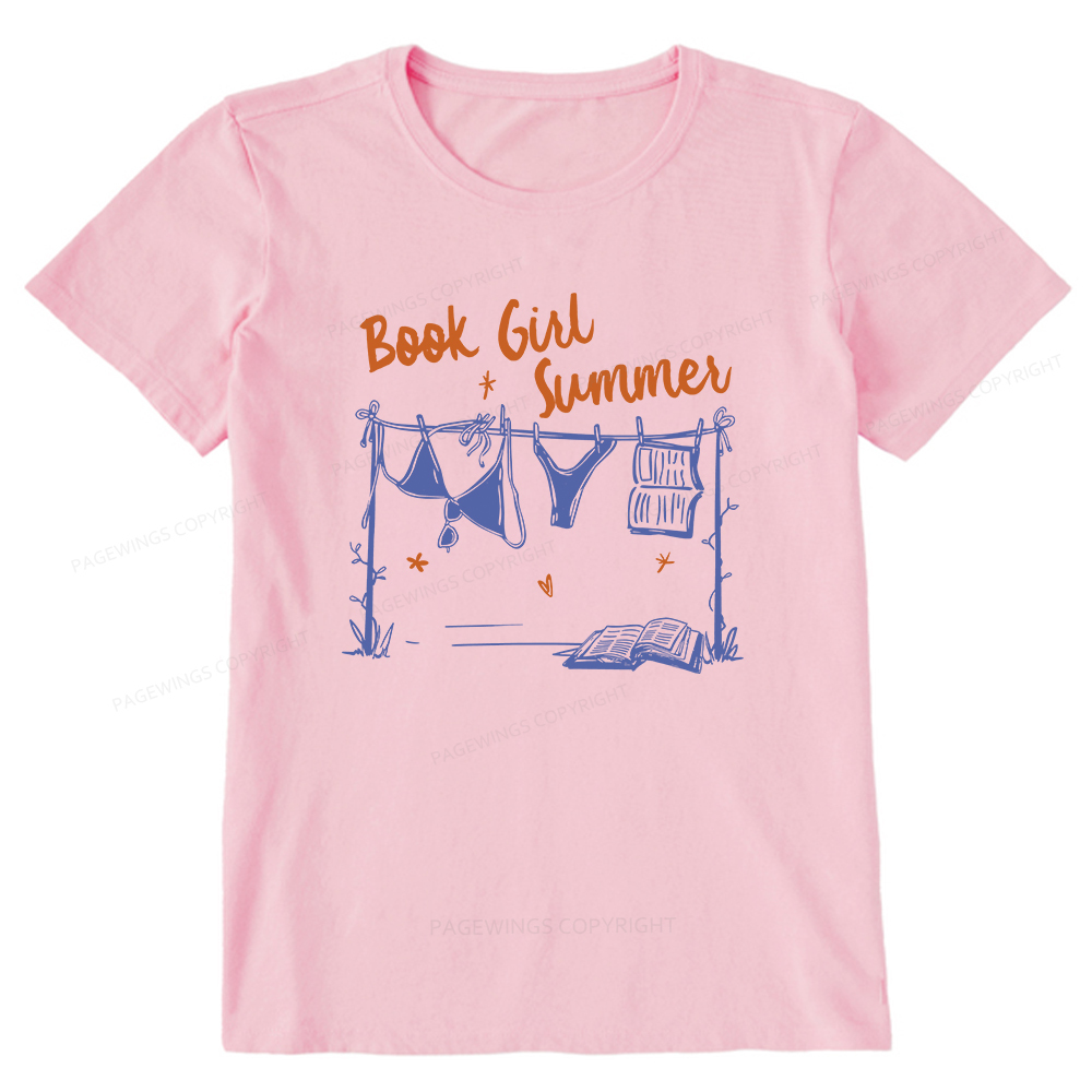 Pagewings Book Girl Summer Bookish Unisex Classic T-shirt