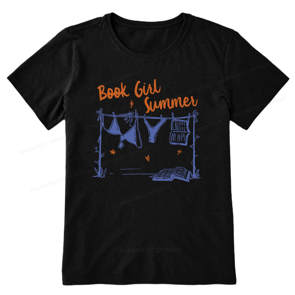 Pagewings Book Girl Summer Bookish Unisex Classic T-shirt