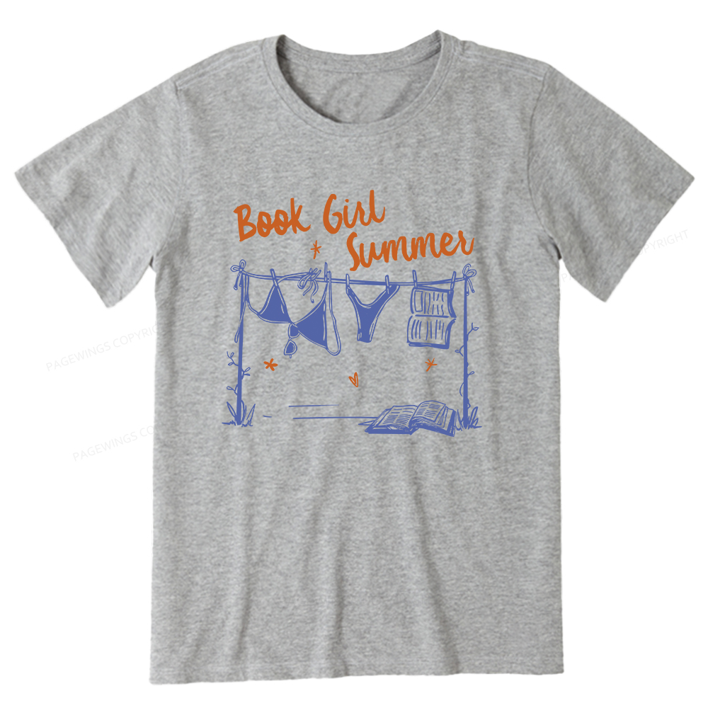 Pagewings Book Girl Summer Bookish Unisex Classic T-shirt