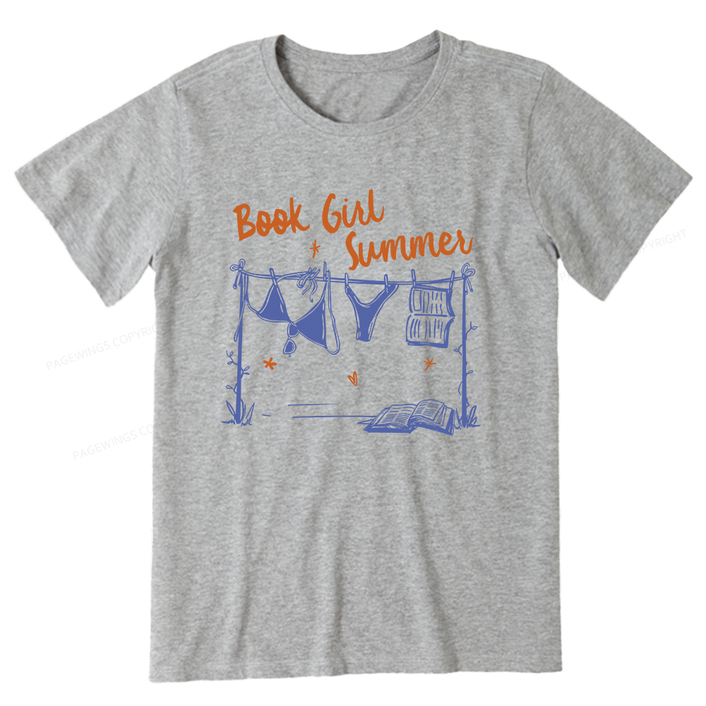 Pagewings Book Girl Summer Bookish Unisex Classic T-shirt